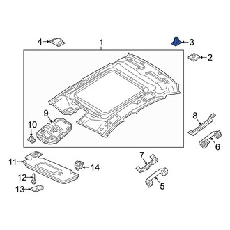 Volvo OE - Headliner Clip