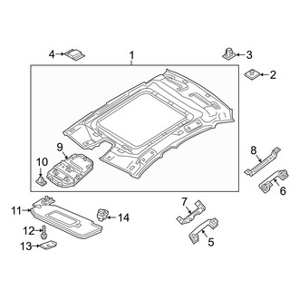 Volvo OE - Roof - Interior Trim (T5 Momentum / T6 Inscription / T6 Momentum)