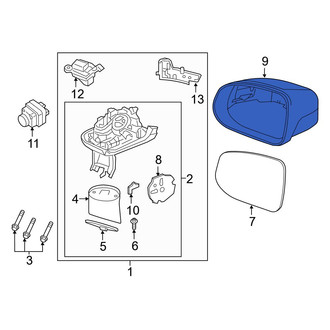 Volvo OE - Front Right Door Mirror Cover