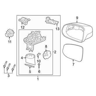Volvo OE - Front Right Door Mirror