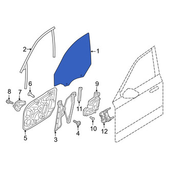 Volvo OE - Front Left Door Glass