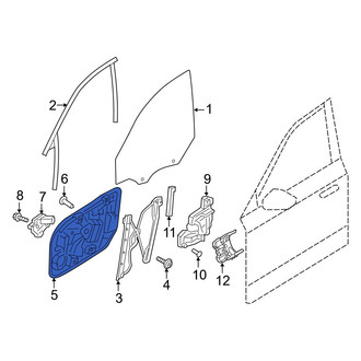 Volvo OE - Front Left Door Panel Carrier