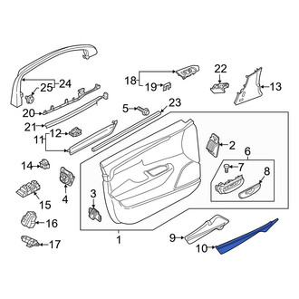 Volvo OE - Rear Right Upper Door Panel Insert