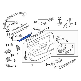 Volvo OE - Front Left Door Trim Molding