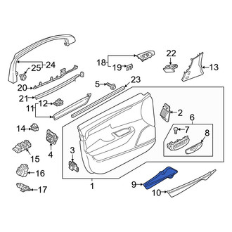 Volvo OE - Rear Left Upper Door Panel Insert