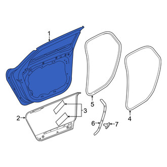 Volvo OE - Front Right Door Shell
