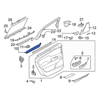 Volvo OE - Front Right Door Trim Molding