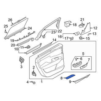 Volvo OE - Rear Right Upper Door Panel Insert