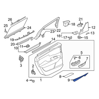 Volvo OE - Rear Right Upper Door Panel Insert