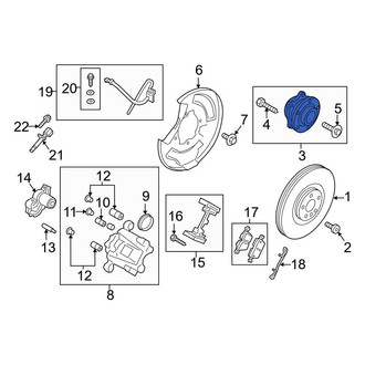 Volvo OE - Rear Wheel Bearing and Hub Assembly