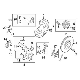 Volvo OE - Rear Suspension - Brake Components (T6 Inscription / T6 Momentum / T8 Inscription / T8 Momentum)