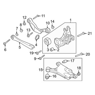 Volvo OE - Rear Suspension - Suspension Components (AWD)