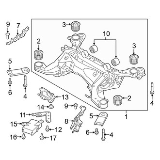 Volvo OE - Rear Suspension - Suspension Mounting (T6 Inscription / T6 Momentum)