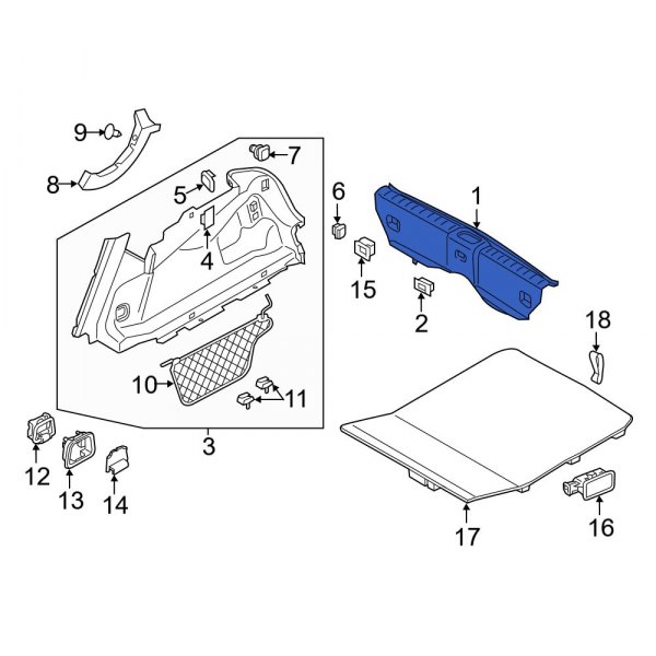 Trunk Trim Scuff Plate