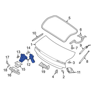 Volvo OE - Rear Deck Lid Latch
