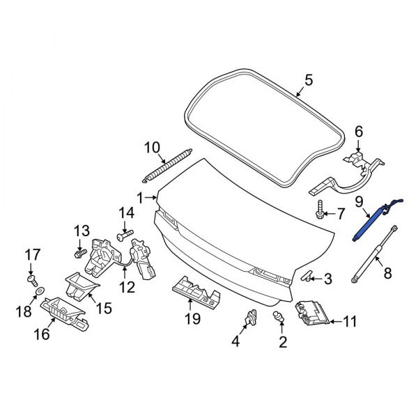 Trunk Lid Pull Down Motor