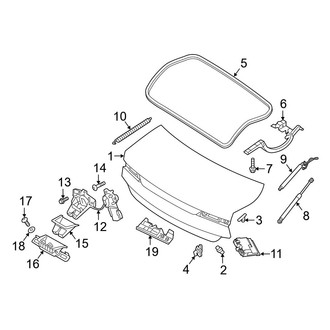 Volvo OE - Trunk Lid - Lid & Components