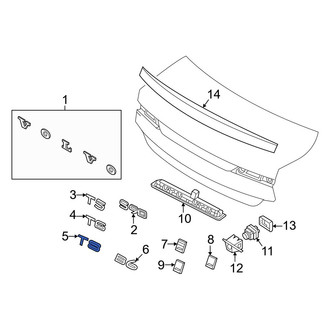 Volvo OE - Rear Deck Lid Emblem