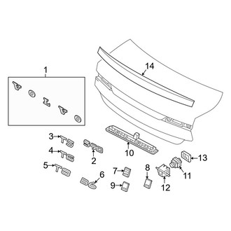 Volvo OE - Trunk Lid - Exterior Trim (T6 Inscription / T6 Momentum)