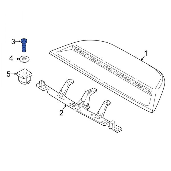 Center High Mount Stop Light Screw