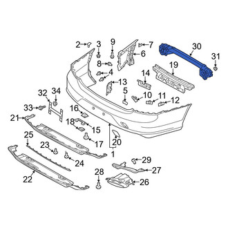 Volvo OE - Rear Bumper Impact Bar