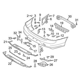Volvo OE - Rear Bumper - Bumper & Components