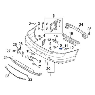 Volvo OE - Rear Left Inner Parking Aid Sensor Housing