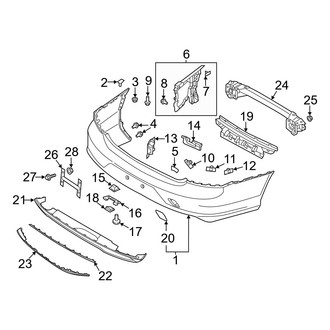 Volvo OE - Rear Bumper - Bumper & Components