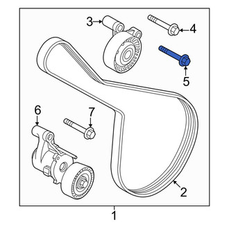 Volvo OE - Accessory Drive Belt Idler Pulley Bolt