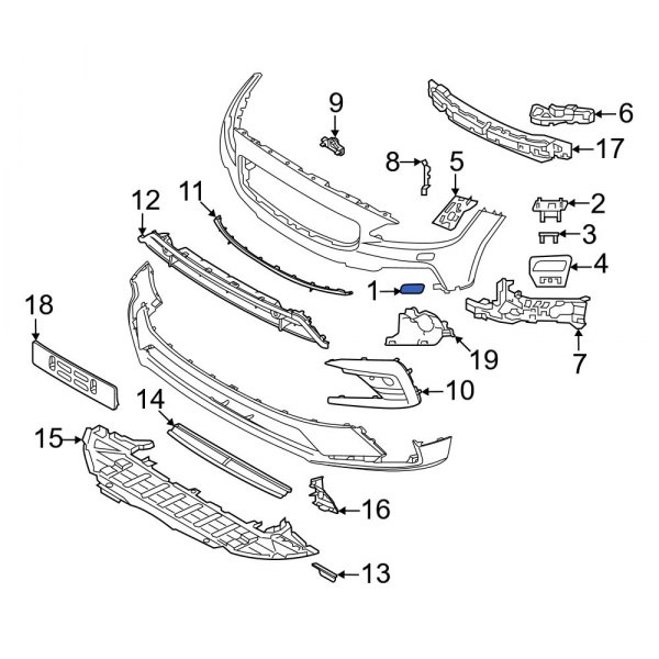 Headlight Washer Cover