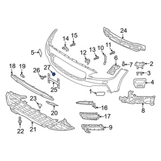 Volvo OE - License Plate Bracket Nut