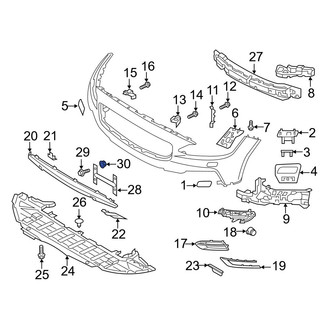 Volvo OE - License Plate Bracket Nut
