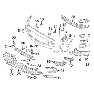 Volvo OE - License Plate Bracket Nut