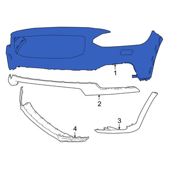 Volvo OE - Front Upper Bumper Cover