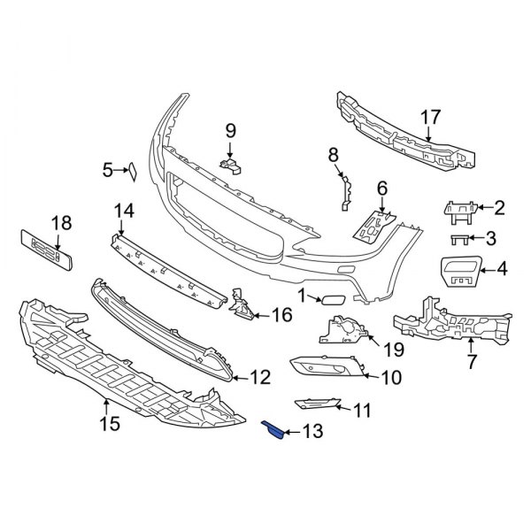 Radiator Support Air Deflector