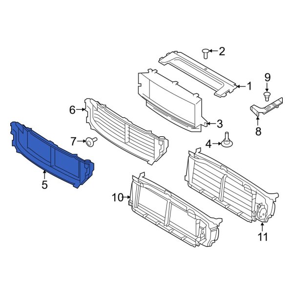 Radiator Support Air Duct