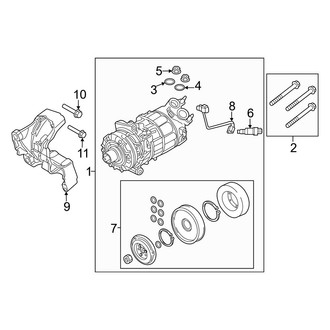 Volvo OE - Air Conditioner & Heater - Condenser, Compressor & Lines (Compressor)