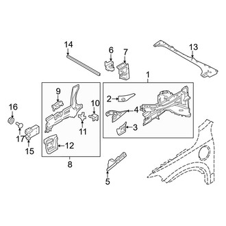 Volvo OE - Fender - Structural Components & Rails