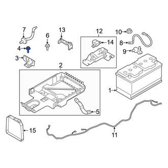 Volvo OE - Battery Hold Down Bolt