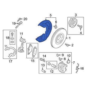 Volvo Brake Dust Shields & Backing Plates | Drum, Disc, Wheel — CARiD.com