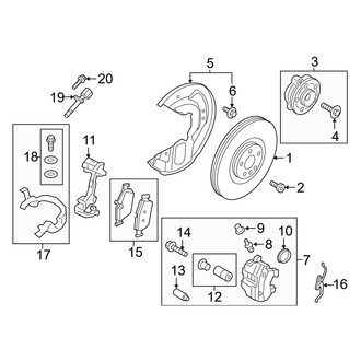 Volvo OE - Front Suspension - Brake Components (T5 Inscription / T5 R-Design)