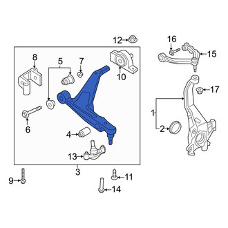Volvo OE - Front Right Upper Suspension Control Arm