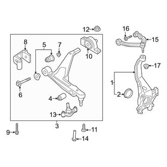 Volvo OE - Front Suspension - Suspension Components (T6)