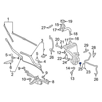 Volvo OE - Windshield Washer Pump Grommet