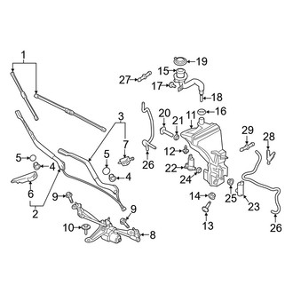 Volvo OE - Windshield - Wiper & Washer Components