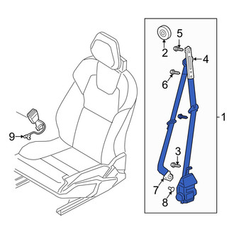 Volvo OE - Front Right Seat Belt Lap and Shoulder Belt