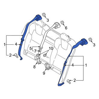 Volvo OE - Rear Outer Seat Belt Lap and Shoulder Belt