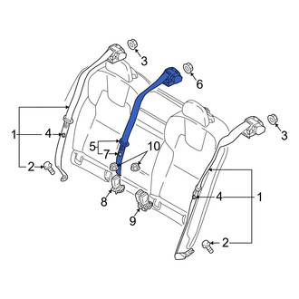 Volvo OE - Front Left Seat Belt Lap and Shoulder Belt