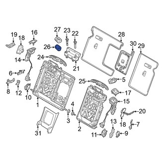 Volvo OE - Rear Right Seat Belt Guide