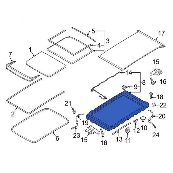 Sunroof Frame